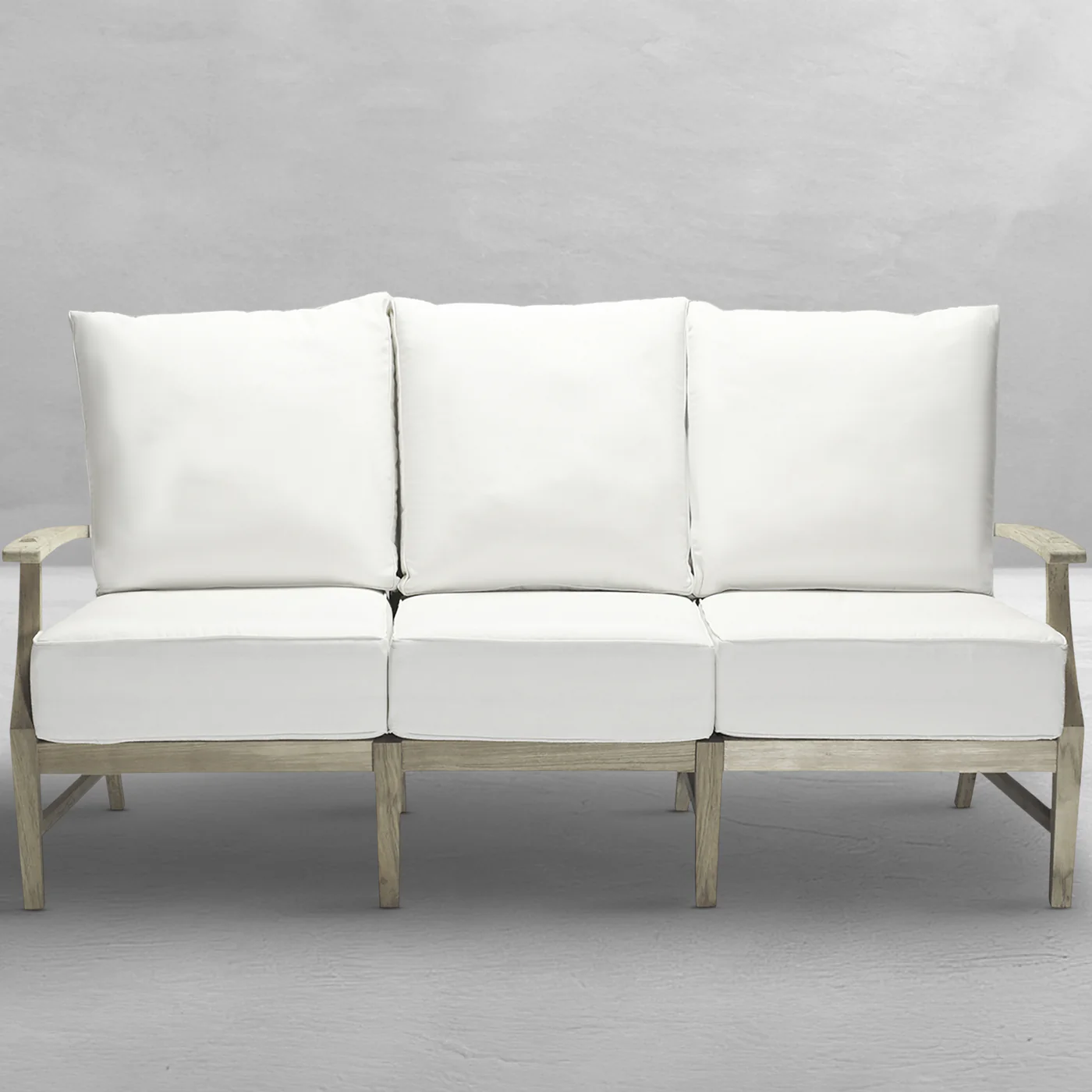 Summer Classics Croquet Teak Outdoor Sofa available through Urban Country